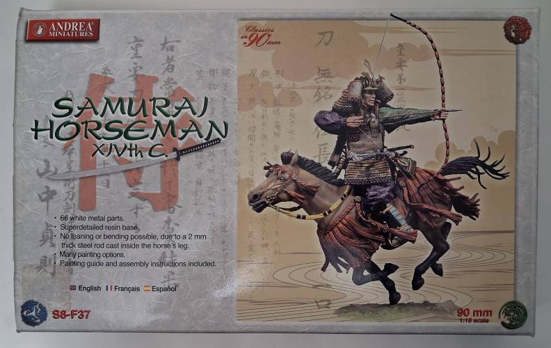 ANDREA MINIATURES 1/18 S8-F37 SAMURAI HORSEMAN XIVth C