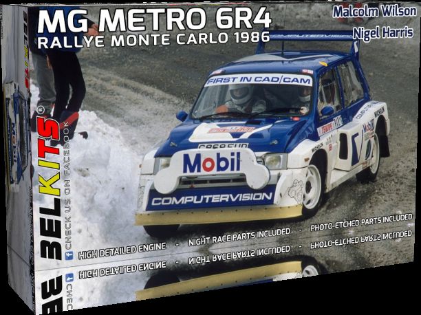 BELKITS 1/24 BEL-015 MG METRO 6R4 RALLY MONTE CARLO 1986 M.Wilson / N.Harris