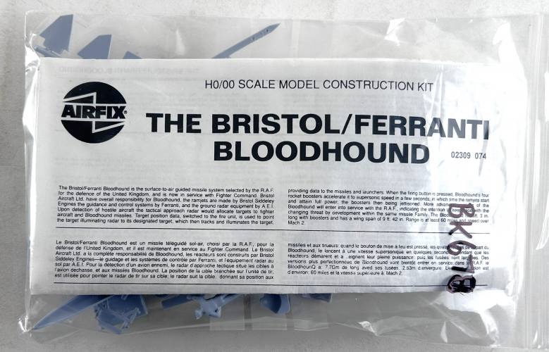 AIRFIX 1/72 02309 BRISTOL BLOODHOUND  NO BOX 