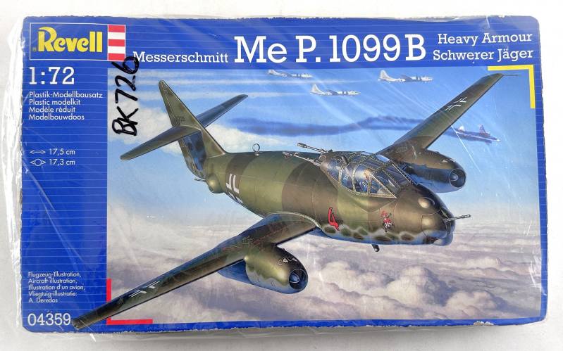 REVELL 1/72 04359 MESSERSCHMITT Me P.1099B HEAVY ARMOUR  NO BOX 