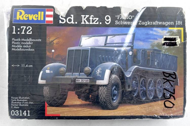 REVELL 1/72 03141 Sd.Kfz 9 FAMO  NO BOX 