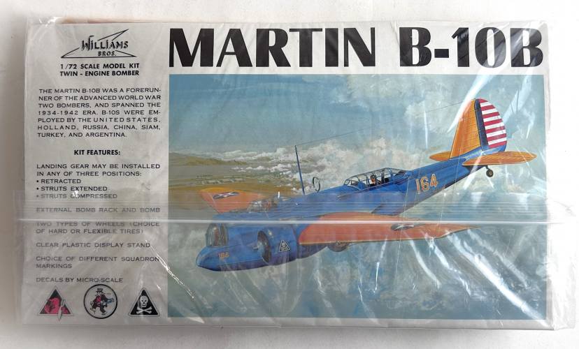 WILLIAMS 1/72 210 MARTIN B-10B  NO BOX 