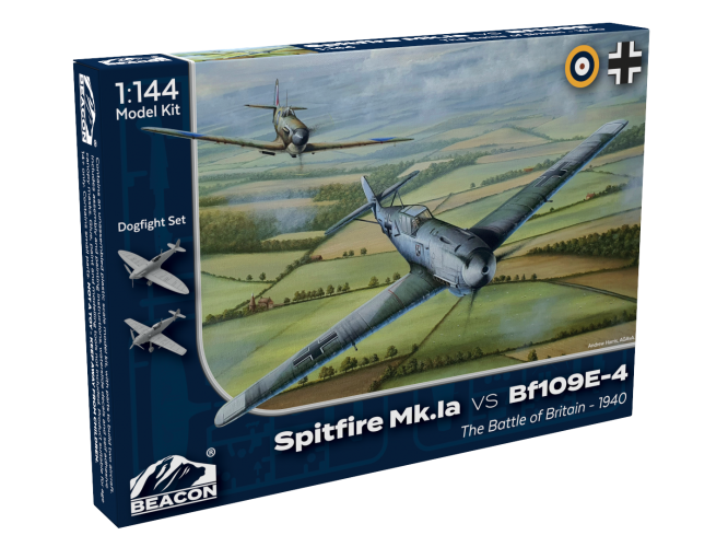 BEACON 1/144 BMK0009 SPITFIRE MK.IA VS BF109E-4 THE BATTLE OF BRITAIN - 1940 DOGFIGHT SET