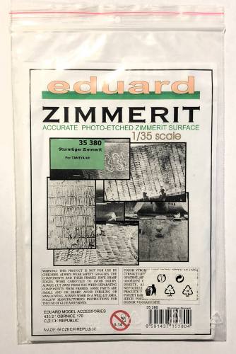 EDUARD 1/35 35380 STURMTIGER ZIMMERIT FOR TAMIYA