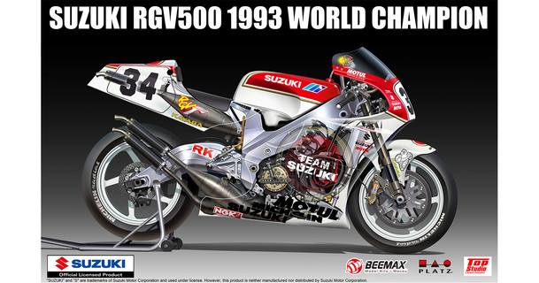 BEEMAX 1/12 13001 SUZUKI RGV500 1993 WORLD CHAMPION MOTO 500