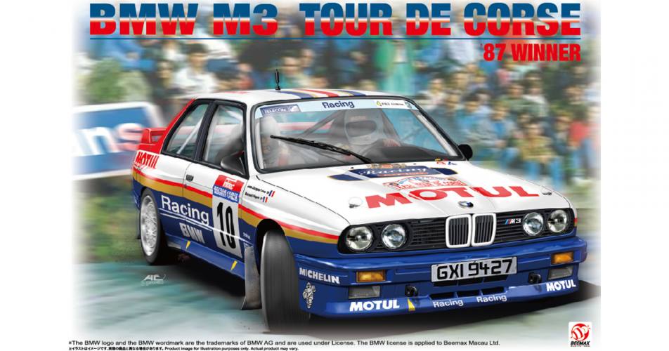 BEEMAX 1/24 24029 BMW M3 E30 87 TOUR DE CORSE WINNER