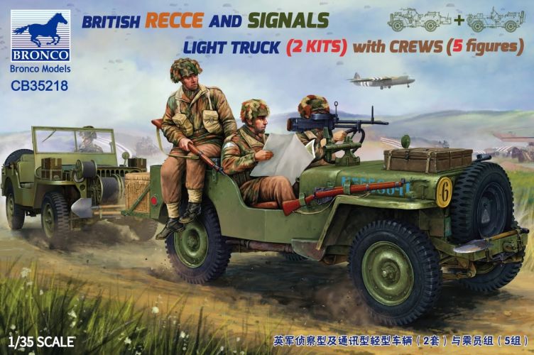 BRONCO 1/35 35218 BRITISH REECE AND SIGNALS LIGHT TRUCK WITH CREWS