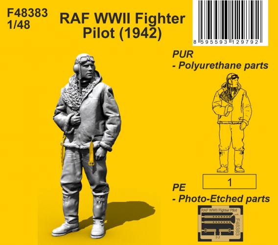 CMK 1/48 48383 RAF WWII FIGHTER PILOT 1942