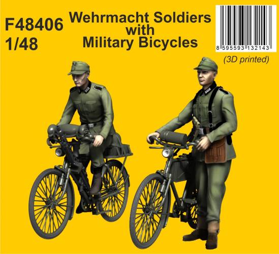 CMK 1/48 48406 WEHRMACHT SOLDIERS WITH MILITARY BICYCLES