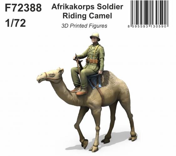 CMK 1/72 72388 AFRIKAKORPS SOLDIER RIDING CAMEL