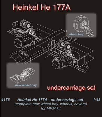 CMK 1/48 4176 HEINKEL HE 177A UNDERCARRIAGE SET