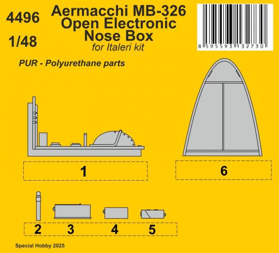 CMK 1/48 4496 AERMACCHI MB-326 OPEN ELECTRONIC NOSE BOX