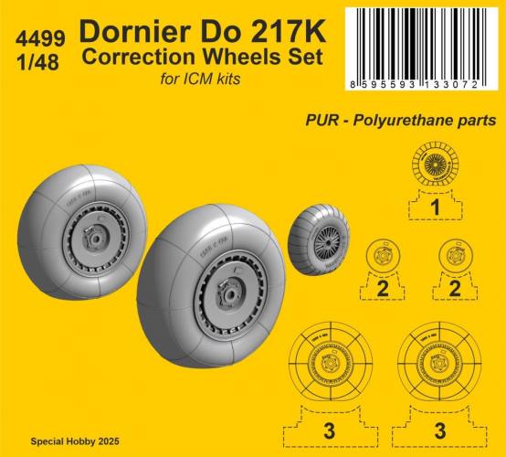 CMK 1/48 4499 DORNIER DO 217K CORRECTION WHEELS SET