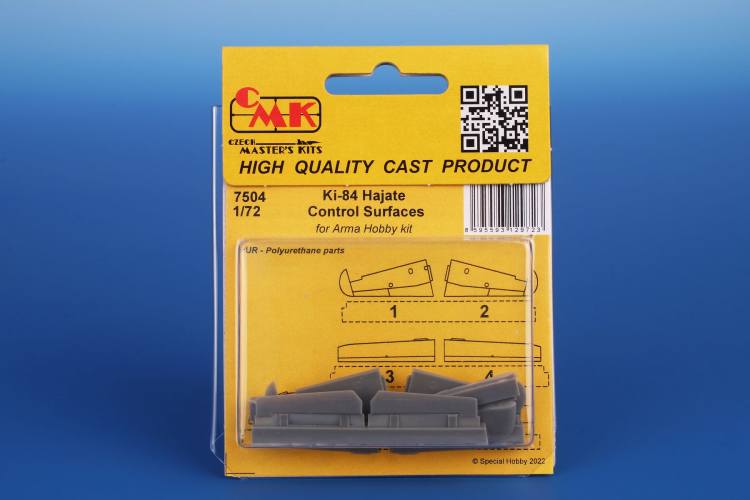 CMK 1/72 7504 KI-84 HAJATE CONTROL SURFACES