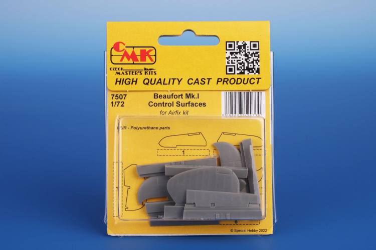 CMK 1/72 7507 BEAUFORT MK.1 CONTROL SURFACES