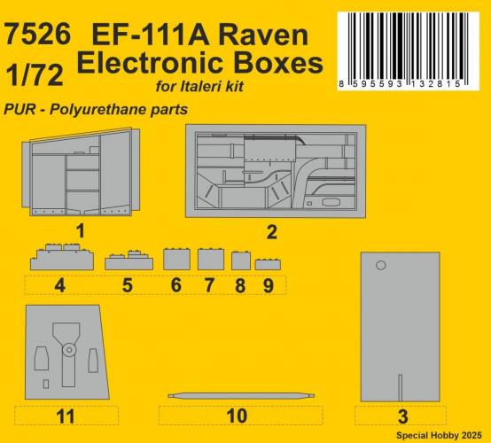 CMK 1/72 7526 EF-111A RAVEN ELECTRONIC BOXES