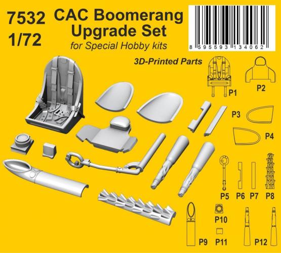 CMK 1/72 7532 CAC BOOMERANG UPGRADE SET
