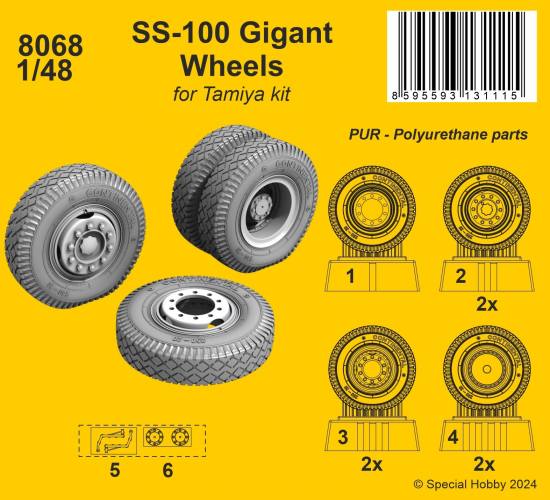 CMK 1/48 8068 SS-100 GIGANT WHEELS