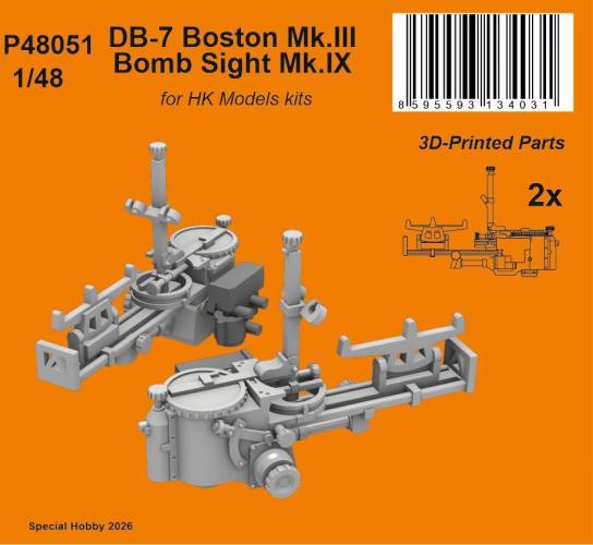 CMK 1/48 P48051 DB-7 BOSTON MK.III BOMB SIGHT MK.IX