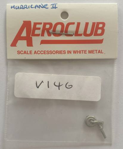 AEROCLUB  V146 HURRICANE II SCALE ACCESSORIES IN WHITE METAL 