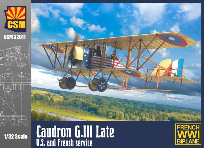 COPPER STATE MODELS 1/32 32011 CAUDRON G.II LATE US   FRENCH SERVICE