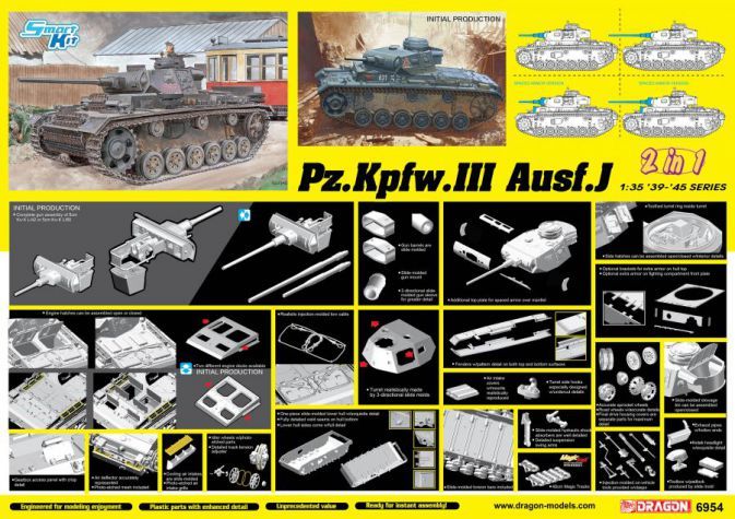 DRAGON 1/35 6954 Pz.Kpfw.III Ausf.j