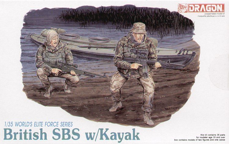 DRAGON 1/35 3023 BRITISH SBS w/KAYAK