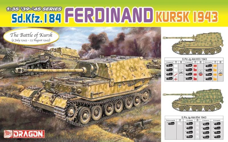 DRAGON 1/35 6726 SD.KFZ 184 FERDINAND THE BATTLE OF KURSK