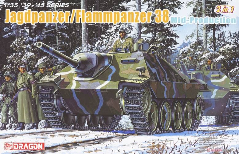DRAGON 1/35 6845 JAGDPANZER/FLAMMPANZER 38 MID PRODUCTION