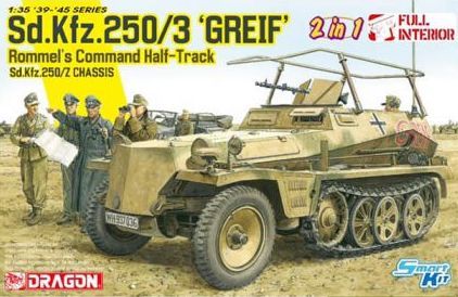 DRAGON 1/35 6911 Sd.Kfz 250/3 GREIF ROMMELS COMMAND HALF-TRACK