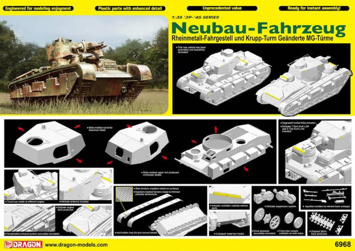 DRAGON 1/35 6968 NEUBAU-FAHRZEUG