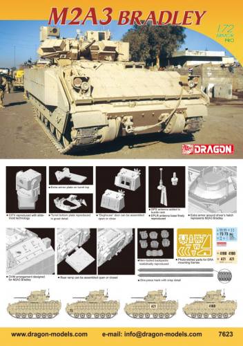 DRAGON 1/72 7623 M2A3 BRADLEY