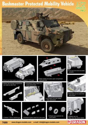 DRAGON 1/72 7699 BUSHMASTER PMV