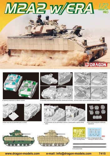 DRAGON 1/72 7415 M2A2 W/ERA