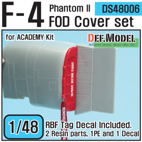 DEF MODEL 1/48 DS48006 F-4 PHANTOM II FOD COVER SET
