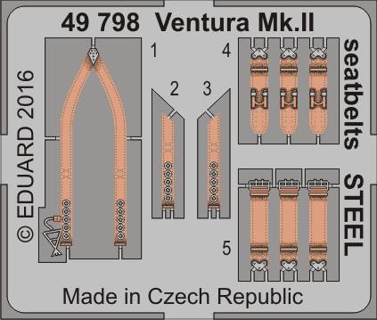 EDUARD 1/48 49798 VENTURA MK.II SEATBELTS STEEL