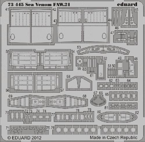 EDUARD 1/72 73445 SEA VENOM FAW.21 S.A