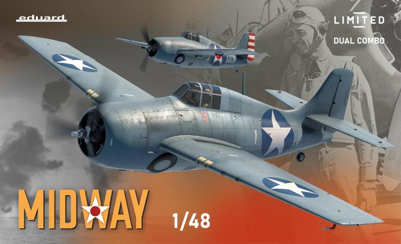 EDUARD 1/48 11166 MIDWAY DUAL COMBO F4F-3   F4F-4 WILDCAT