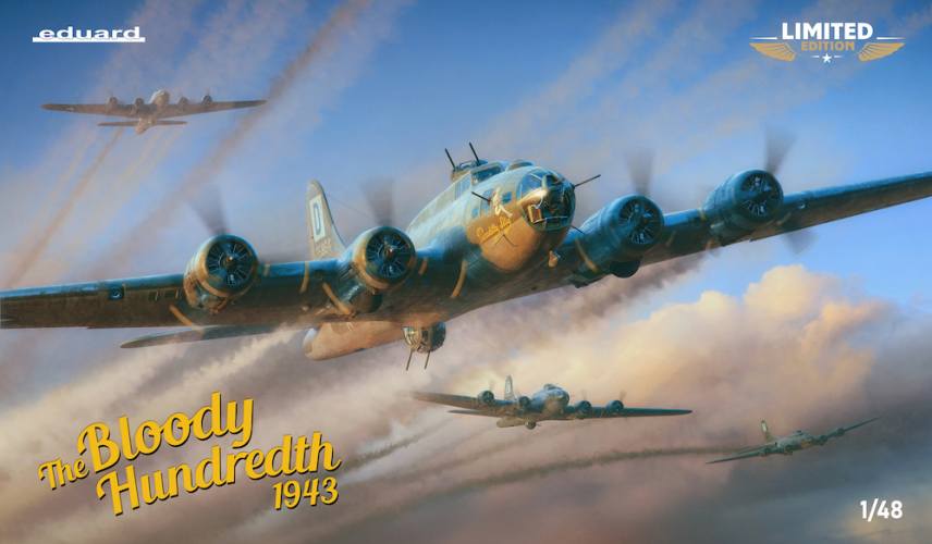 EDUARD 1/48 11183 THE BLOODY HUNDREDTH 1943 BOEING B-17F FLYING FORTRESS