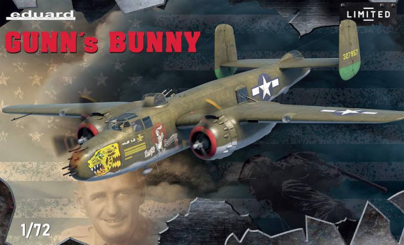 EDUARD 1/72 2139 GUNN S BUNNY B-25J STRAFERS IN THE PACIFIC AND CBI