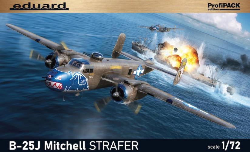 EDUARD 1/72 7012 NORTH AMERICAN B-25J MITCHELL STRAFER PROFIPACK