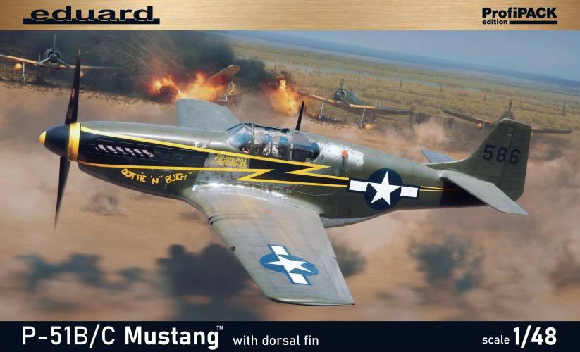 EDUARD 1/48 82108 P-51B/C MUSTANG WITH DORSAL FIN