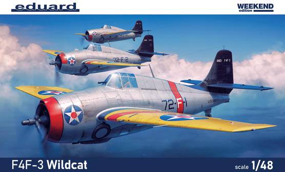 EDUARD 1/48 84193 GRUMMAN F4F-3 WILDCAT WEEKEND EDITION