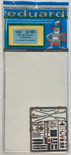 EDUARD 1/32 32 559 MIG-29 FULCRUM K-36DM SEAT FOR TRUMPETER 35248 KIT