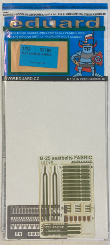 EDUARD 1/32 32798 B-25 SEATBELTS FABRIC 