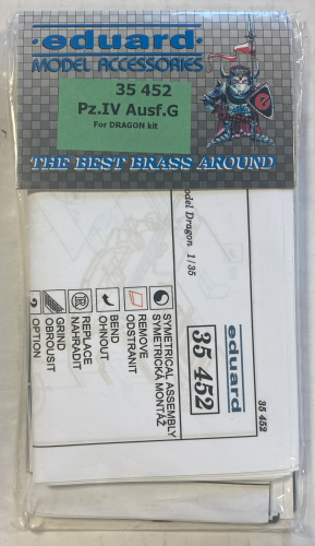 EDUARD 1/35 35 452 PZ.IV AUSF.G FOR DRAGON KIT