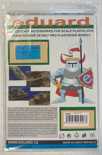 EDUARD 1/72 53008 U-BOAT VIIC FOR ACADEMY KIT
