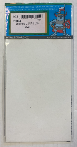 EDUARD 1/72 73004 SEATBELTS USAF   USN WWII FOR REVELL KIT