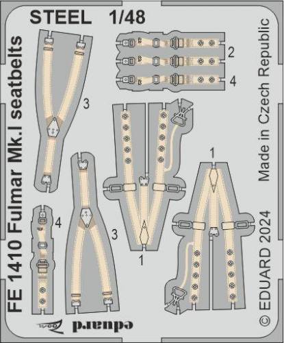 EDUARD 1/48 FE1410 FULMAR MK.I SEATBELTS STEEL