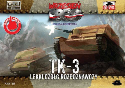 FIRST TO FIGHT 1/72 005 POLISH TK-3 LIGHT RECONNAISSANCE TANK